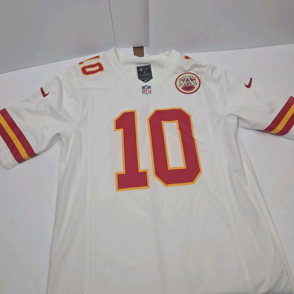 Nike Isiah Pacheco Kansas City Chiefs White Away Jersey Mens Small #10 LH Patch